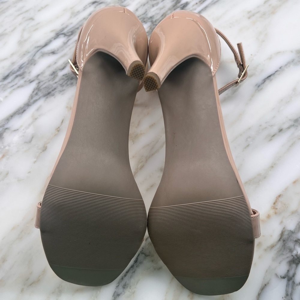 NEW! Material Girl Blaire Two-Piece Dress Sandals Nude Heels Various Sizes - Picture 5 of 8